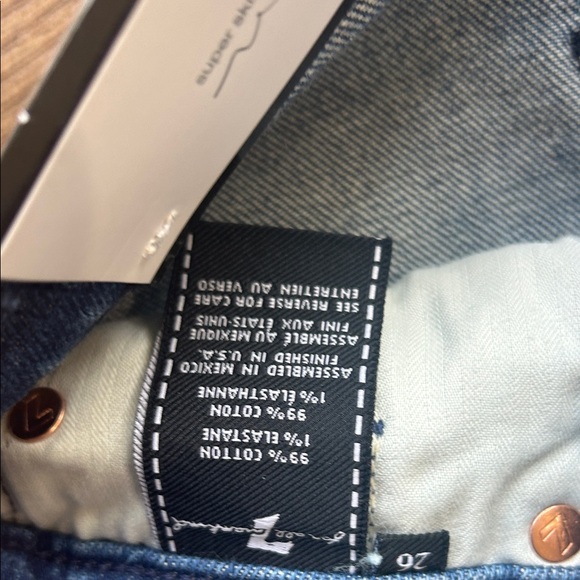 7 for all Mankind Blue and White Women's Jeans ! Size 26 - Picture 3 of 8